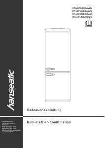 Bedienungsanleitung Hanseatic HKGK18660VA2C Kühl-gefrierkombination
