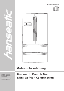 Manual Hanseatic HFD17690A2S Fridge-Freezer