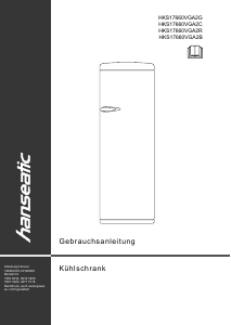 Manual Hanseatic HKS17660VGA2R Refrigerator
