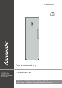 Bedienungsanleitung Hanseatic HGS18560DA2I Gefrierschrank