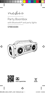 Bedienungsanleitung Nedis SPBB300BK Lautsprecher