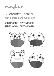 Käyttöohje Nedis SPBT4100GY Kaiutin