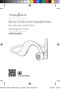 Mode d’emploi Nedis HPBT5400GY Casque