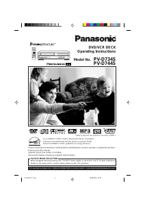 Manual Panasonic PV-D744S DVD-Video Combination