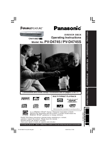 Handleiding Panasonic PV-D4745S DVD-Video combinatie