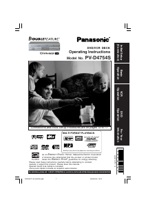 Handleiding Panasonic PV-D4754S DVD-Video combinatie