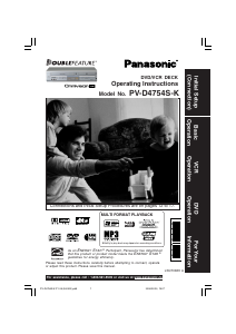 Mode d’emploi Panasonic PV-D4754SK Combi DVD-vidéo