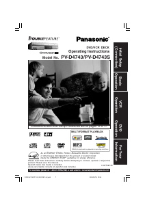 Manual Panasonic PV-D4743S DVD-Video Combination