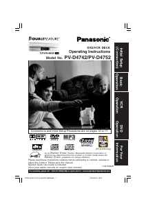 Handleiding Panasonic PV-D4752 DVD-Video combinatie