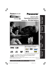 Mode d’emploi Panasonic PV-D4743SK Combi DVD-vidéo