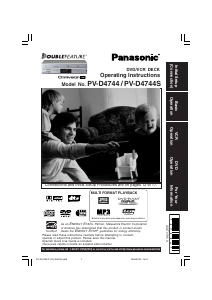Manual Panasonic PV-D4744S DVD-Video Combination