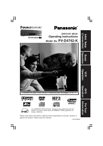 Mode d’emploi Panasonic PV-D4742K Combi DVD-vidéo