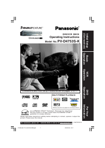 Mode d’emploi Panasonic PV-D4753SK Combi DVD-vidéo