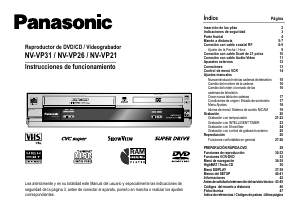 Manual de uso Panasonic NV-VP31 Reproductor DVD-Vídeo