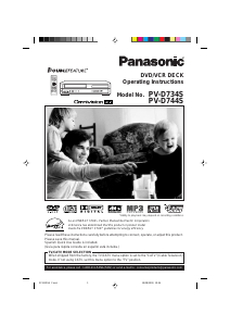 Manual Panasonic PV-D734S DVD-Video Combination