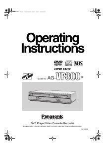 Manual Panasonic AG-VP300P DVD-Video Combination