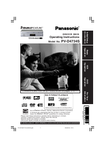 Manual Panasonic PV-D4734S DVD-Video Combination