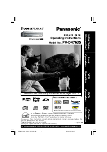 Manual Panasonic PV-D4763S DVD-Video Combination