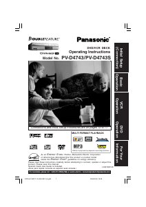 Manual Panasonic PV-D4743 DVD-Video Combination