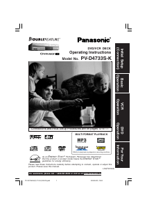 Mode d’emploi Panasonic PV-D4733SK Combi DVD-vidéo