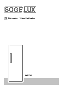 Mode d’emploi Sogelux INT3000 Réfrigérateur