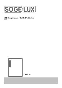 Mode d’emploi Sogelux RNV88 Réfrigérateur