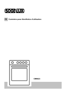 Mode d’emploi Sogelux CM6623 Cuisinière