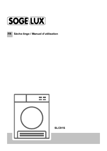 Mode d’emploi Sogelux SLC91S Sèche-linge