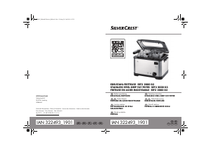 Handleiding SilverCrest SEF3 2000 D3 Friteuse