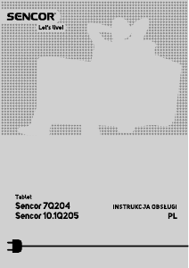 Instrukcja Sencor 10.1Q205 Tablet