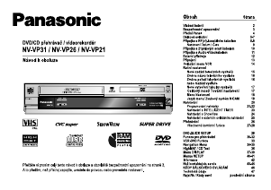 Manuál Panasonic NV-VP26 Kombinace DVD-video