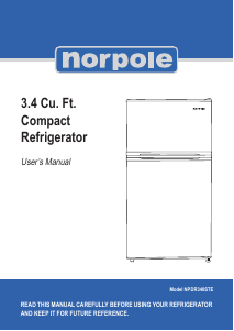 Manual de uso Norpole NPDR340STE Frigorífico combinado