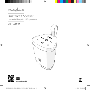 Instrukcja Nedis SPBT6000BK Głośnik