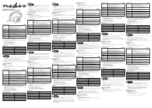 Manual Nedis HPBT5260BK Căşti