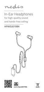 Mode d’emploi Nedis HPWD2070BK Casque