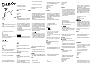Manuale Nedis PCHD120WT Asciugacapelli
