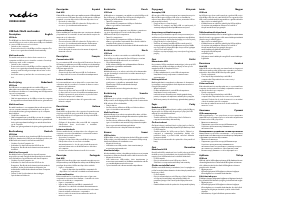 Bruksanvisning Nedis CRDRU3300BK Kortläsare