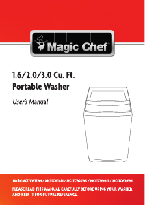 Manual Magic Chef MCSTCW16S4 Washing Machine