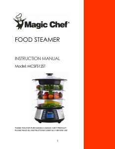 Bruksanvisning Magic Chef MCSFS12ST Ångkokare
