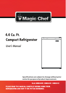 Manual de uso Magic Chef HMBR440WE Refrigerador