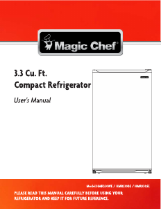 Manual Magic Chef HMR330BE Refrigerator