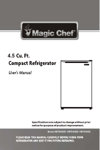 Manual de uso Magic Chef HMTR450SE Refrigerador