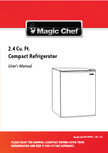 Manual de uso Magic Chef MCAR240B2 Refrigerador