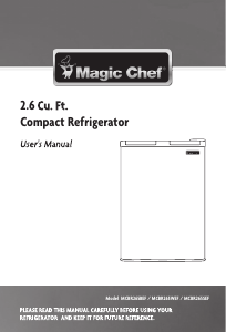 Manual Magic Chef MCBR265BEF Refrigerator