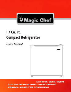 Manual Magic Chef MCR170WE Refrigerator