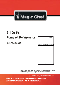 Manual Magic Chef HMDR310BE Fridge-Freezer