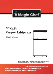 Manual Magic Chef HMDR310SE Fridge-Freezer