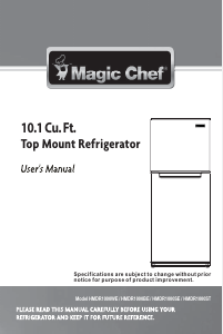 Manual Magic Chef HMDR1000ST Fridge-Freezer