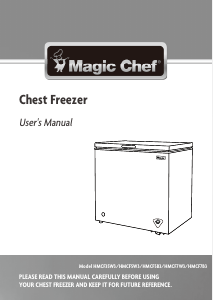 Manual de uso Magic Chef HMCF5B3 Congelador