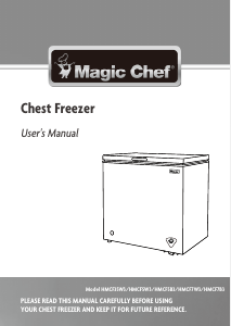 Manual de uso Magic Chef HMCF5W3 Congelador